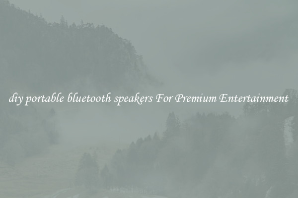 diy portable bluetooth speakers For Premium Entertainment 