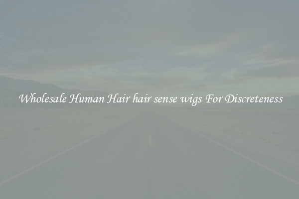 Wholesale Human Hair hair sense wigs For Discreteness