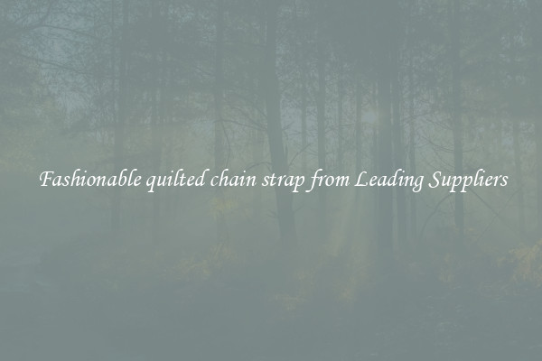 Fashionable quilted chain strap from Leading Suppliers