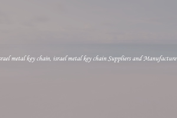 israel metal key chain, israel metal key chain Suppliers and Manufacturers