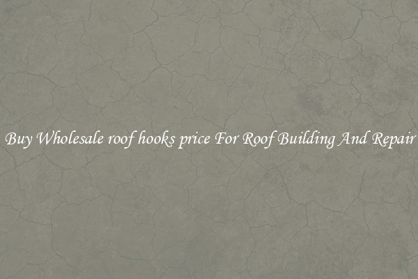 Buy Wholesale roof hooks price For Roof Building And Repair