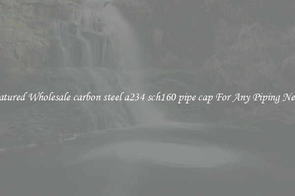 Featured Wholesale carbon steel a234 sch160 pipe cap For Any Piping Needs
