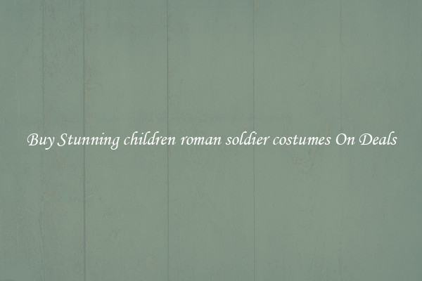 Buy Stunning children roman soldier costumes On Deals