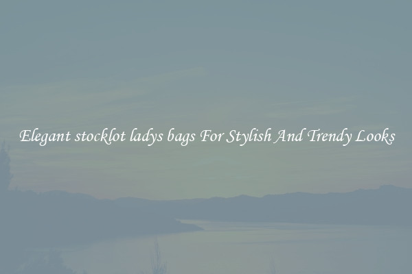 Elegant stocklot ladys bags For Stylish And Trendy Looks