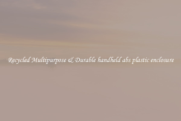 Recycled Multipurpose & Durable handheld abs plastic enclosure